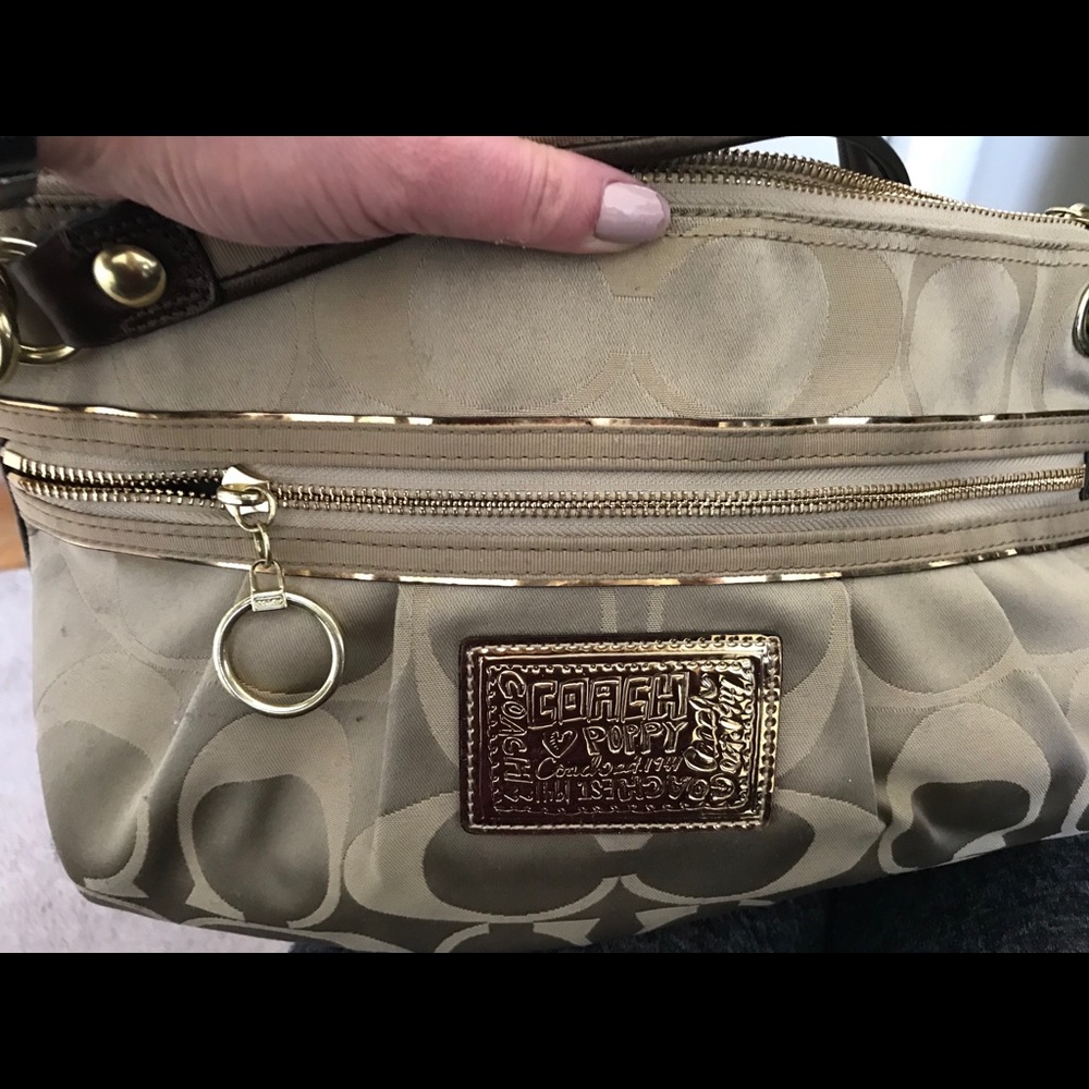 Coach poppy large crossbody